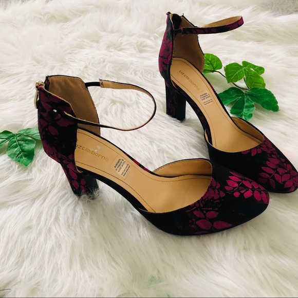 Liz Claiborne Floral Heels - Picture 2 of 6